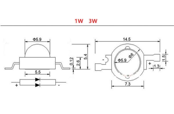 Светодиод 1w 1800-2000K — изображение 2