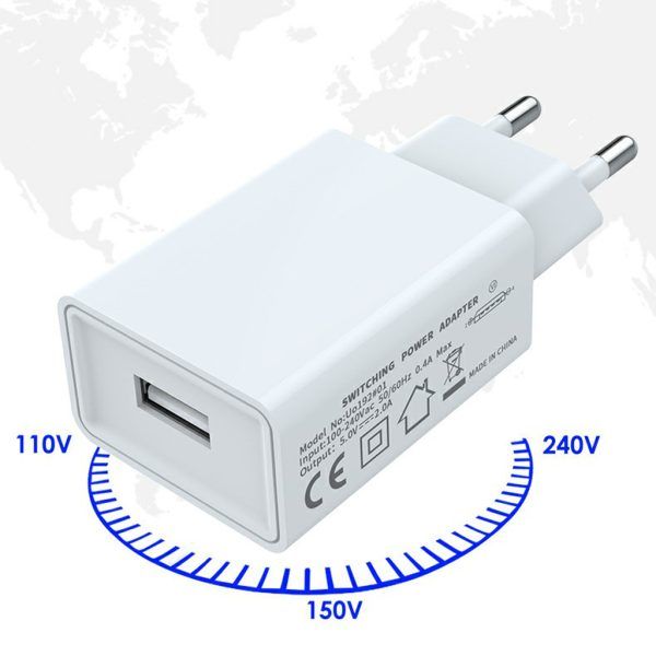 Мережевий адаптер USB 2A чорний - Зображення 2