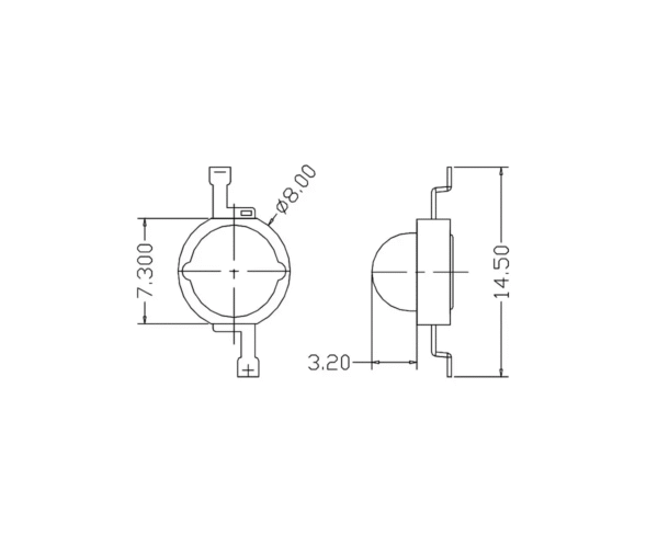 Светодиод 5w 620-630nm Красный — изображение 2