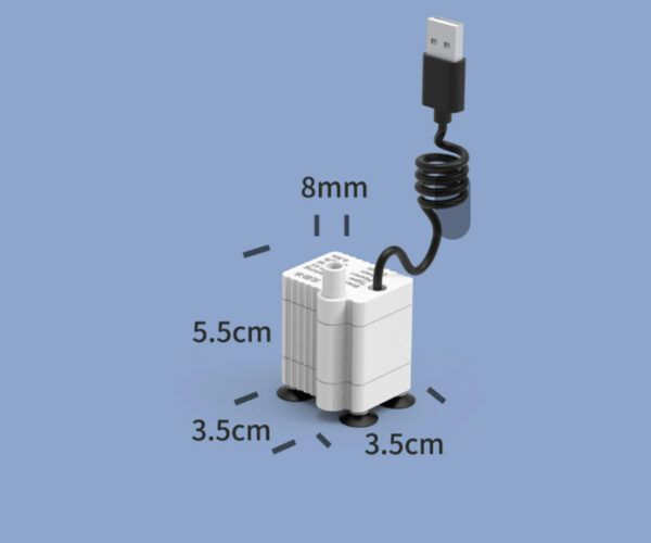 Занурювальний акваріумний компресор Polebing 2W - Зображення 5