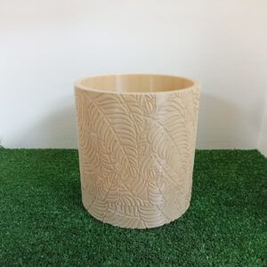 Горшок для цветов №1 кремовый 15 × 15.5 см
